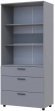 Шафа для одягу Doros Торн Сірий 2 ДСП/3Ш (полиці) 90х51.6х200 (DRS-012024) Шафа для одягу Doros Торн Сірий 2 ДСП/3Ш (полиці) 90х51.6х200 (DRS-012024)