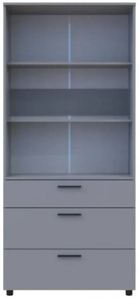 Шафа для одягу Doros Торн Сірий 2 ДСП/3Ш (полиці) 90х51.6х200 (DRS-012024) Шафа для одягу Doros Торн Сірий 2 ДСП/3Ш (полиці) 90х51.6х200 (DRS-012024)