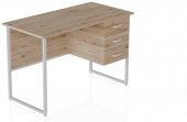 Комп'ютерний стіл Ferrum-decor Гаррі 75x140x70 білий ДСП Дуб Сан-Марино 32мм (FRD-101019) Комп'ютерний стіл Ferrum-decor Гаррі 75x140x70 білий ДСП Дуб Сан-Марино 32мм (FRD-101019)
