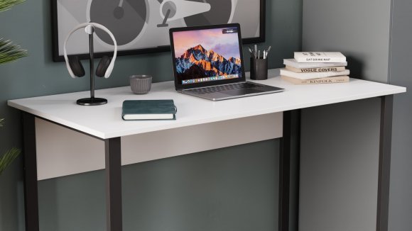Комп'ютерний стіл Ferrum-decor Раян 75x140x60 білий ДСП Дуб Сан-Марино 16мм (FRD-101144)
