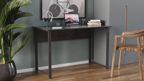 Комп'ютерний стіл Ferrum-decor Курт 75x140x60 чорний ДСП Сосна Кембра 32мм (FRD-103926)