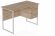 Комп'ютерний стіл Ferrum-decor Гаррі 75x120x60 білий ДСП Дуб Сан-Марино 16мм (FRD-104053)