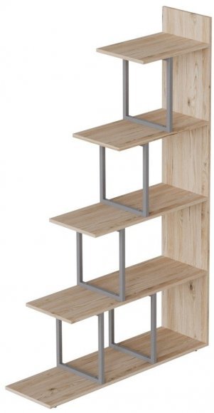 Етажерка Ferrum-decor Стелла 1600x1020x300 Сірий метал ДСП Дуб Сан-Марино (FRD-105492)