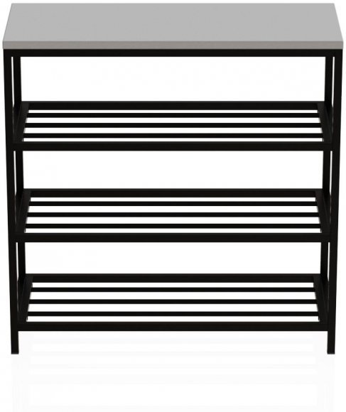 Полиця для взуття Слайм 3 Ferrum-decor 635x630x260 Чорний метал ДСП Біле 16 мм (FRD-105156) Полиця для взуття Слайм 3 Ferrum-decor 635x630x260 Чорний метал ДСП Біле 16 мм (FRD-105156)