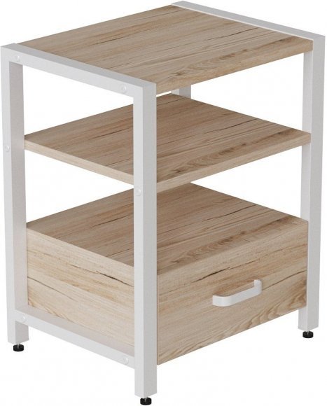 Тумба універсальна Ferrum-decor Вів'єн 1/1 50x41x40 білий ДСП Дуб Сан-Марино 16мм (FRD-104146) Тумба універсальна Ferrum-decor Вів'єн 1/1 50x41x40 білий ДСП Дуб Сан-Марино 16мм (FRD-104146)