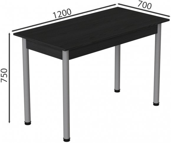 Стіл кухонний Ferrum-decor Беніта 75x120x70 Сірий ДСП Сосна Кембра 16мм (FRD-105696) Стіл кухонний Ferrum-decor Беніта 75x120x70 Сірий ДСП Сосна Кембра 16мм (FRD-105696)