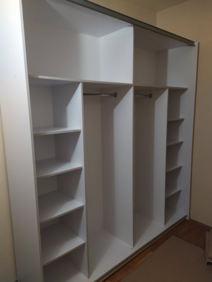 Шафа-купе двохдверна Doros G-Caiser 180х60х240 см Білий/2 Білих скла (DRS-011014)