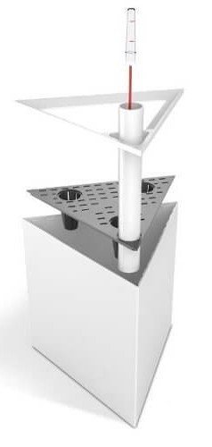 Розумний вазон Flower Lover Triangle 21 см червоний глянцевий 41118080