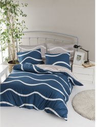 Постільна білизна Home Perfect Ranforce Nova блакитний євро 200х220 см Постільна білизна Home Perfect Ranforce Nova блакитний євро 200х220 см