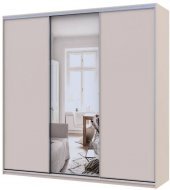 Шафа-купе Doros Сіті Лайт Кашемір 2 ДСП/1 зеркало 225х60х225 (80736383)