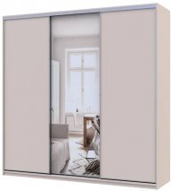 Шафа-купе Doros Сіті Лайт Кашемір 2 ДСП/1 зеркало 225х60х225 (80736383)