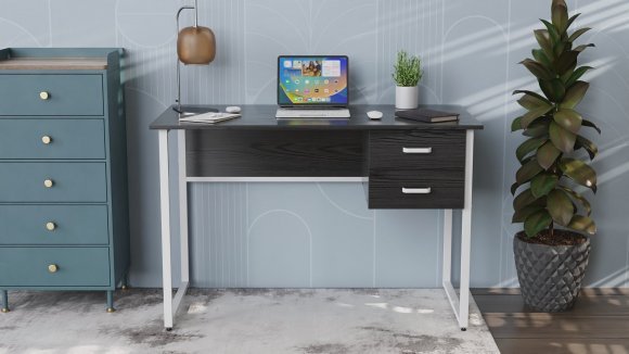 Комп'ютерний стіл Ferrum-decor Гаррі 75x140x70 білий ДСП Сосна Кембра 32мм (FRD-101020)