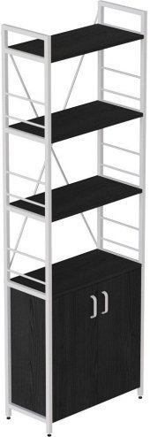 Етажерка 4/60 Ferrum-decor Серії Конект із тумбою 179x60x28 Білий ДСП Сосна Кембра (FRD-104493)