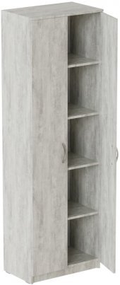 Шафа Анжело Ferrum-decor на 5 полиць 2 двері 1900x600x380 ДСП Бетон 16 мм (FRD-104982)