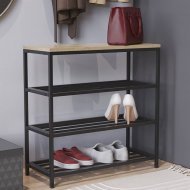Полиця для взуття Слайм 3 Ferrum-decor 635x630x260 Чорний метал ДСП Дуб Сонома 16 мм (FRD-105158) Полиця для взуття Слайм 3 Ferrum-decor 635x630x260 Чорний метал ДСП Дуб Сонома 16 мм (FRD-105158)