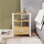Тумба універсальна Ferrum-decor Вів'єн 1/1 50x41x40 білий ДСП Дуб Артизан 16мм (FRD-104147)