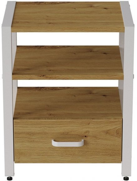 Тумба універсальна Ferrum-decor Вів'єн 1/1 50x41x40 білий ДСП Дуб Артизан 16мм (FRD-104147) Тумба універсальна Ferrum-decor Вів'єн 1/1 50x41x40 білий ДСП Дуб Артизан 16мм (FRD-104147)