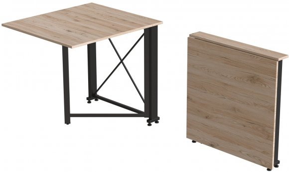 Стіл-книжка трансформер Оріон 1 Ferrum-decor 750x810x730 Чорний метал ДСП Дуб Сан-Марино 16 мм (FRD-104598) Стіл-книжка трансформер Оріон 1 Ferrum-decor 750x810x730 Чорний метал ДСП Дуб Сан-Марино 16 мм (FRD-104598)