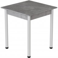 Стіл кухонний Ferrum-decor Агата 75x70x70 Білий ДСП Бетон 16мм (FRD-105555) Стіл кухонний Ferrum-decor Агата 75x70x70 Білий ДСП Бетон 16мм (FRD-105555)