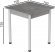 Стіл кухонний Ferrum-decor Агата 75x70x70 Білий ДСП Бетон 16мм (FRD-105555)