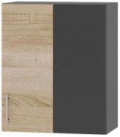Кухонний модуль Оптіма Верх В27-600 Антрацит/Дуб Сонома 600х296х720 мм (DTM-072943)