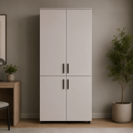 Шафа для одягу Doros Торн Кашемір 2 ДСП (полиці) 90х51.6х200 (DRS-012026) Шафа для одягу Doros Торн Кашемір 2 ДСП (полиці) 90х51.6х200 (DRS-012026)