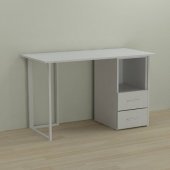 Письмовий стіл Ferrum-decor Отто 75x120x60 білий ДСП Біле 16мм (FRD-101021)