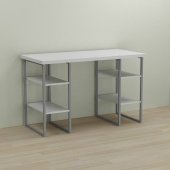 Письмовий стіл Ferrum-decor Карен 76x120x70 сірий ДСП Біле 32мм (FRD-102443)