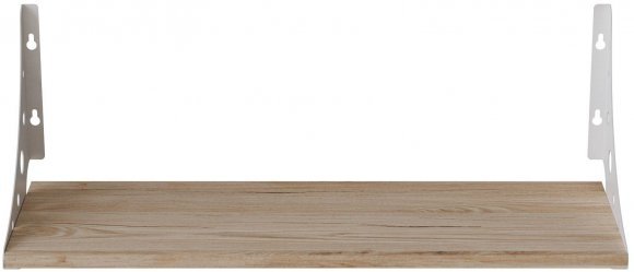 Полиця настінна Ferrum-decor Ханді 2 240x500x240 метал Білий ДСП Дуб Сан-Марино 16 мм (FRD-102562)