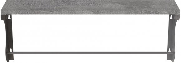 Полиця настінна Ferrum-decor Юзібі 270x600x150 метал Сірий ДСП Бетон 16 мм (FRD-102694) Полиця настінна Ferrum-decor Юзібі 270x600x150 метал Сірий ДСП Бетон 16 мм (FRD-102694)