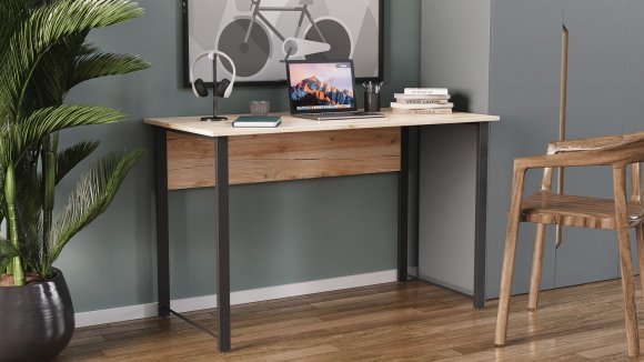 Комп'ютерний стіл Ferrum-decor Курт 75x100x70 чорний ДСП Дуб Сан-Марино 16мм (FRD-103929) Комп'ютерний стіл Ferrum-decor Курт 75x100x70 чорний ДСП Дуб Сан-Марино 16мм (FRD-103929)