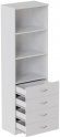 Шафа Анжело Ferrum-decor на 3 полиці з 4 ящики 1900x600x380 ДСП Біле 16 мм (FRD-104983) Шафа Анжело Ferrum-decor на 3 полиці з 4 ящики 1900x600x380 ДСП Біле 16 мм (FRD-104983)