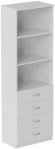 Шафа Анжело Ferrum-decor на 3 полиці з 4 ящики 1900x600x380 ДСП Біле 16 мм (FRD-104983) Шафа Анжело Ferrum-decor на 3 полиці з 4 ящики 1900x600x380 ДСП Біле 16 мм (FRD-104983)