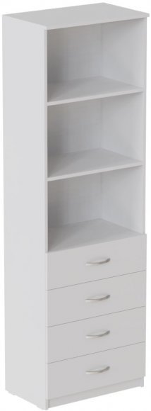 Шафа Анжело Ferrum-decor на 3 полиці з 4 ящики 1900x600x380 ДСП Біле 16 мм (FRD-104983) Шафа Анжело Ferrum-decor на 3 полиці з 4 ящики 1900x600x380 ДСП Біле 16 мм (FRD-104983)