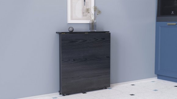 Стіл-книга трансформер Оріон 1 Ferrum-decor 750x810x730 Чорний метал ДСП Сосна Кембра 16 мм (FRD-104599)