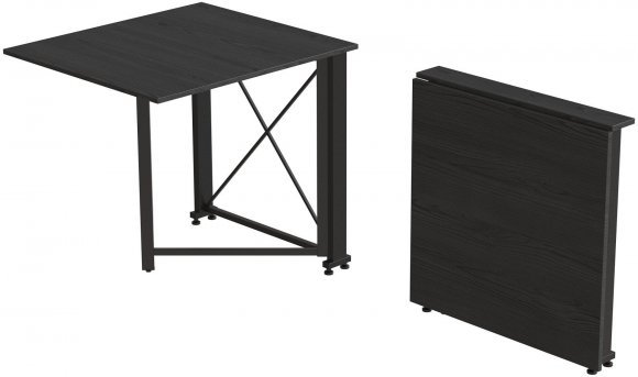 Стіл-книга трансформер Оріон 1 Ferrum-decor 750x810x730 Чорний метал ДСП Сосна Кембра 16 мм (FRD-104599)