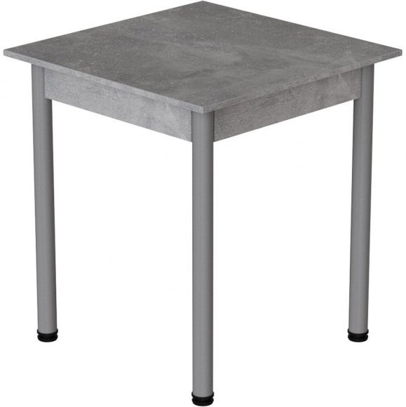 Стіл кухонний Ferrum-decor Агата 75x70x70 Сірий ДСП Бетон 16мм (FRD-105556)