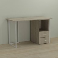 Письмовий стіл Ferrum-decor Отто 75x120x60 білий ДСП Дуб Сонома 16мм (FRD-101022) Письмовий стіл Ferrum-decor Отто 75x120x60 білий ДСП Дуб Сонома 16мм (FRD-101022)