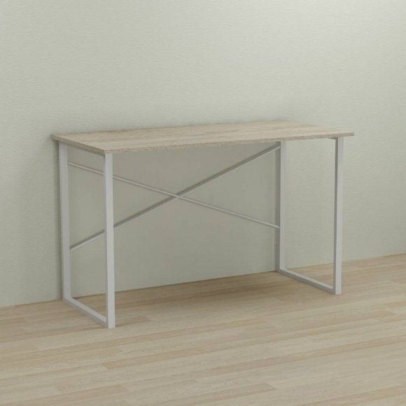 Письмовий стіл Ferrum-decor Дейв 75x120x70 білий ДСП Дуб Сонома 16мм (FRD-102177)