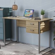Письмовий стіл Ferrum-decor Дакота 75x120x60 сірий ДСП Дуб Сонома 16мм (FRD-102311)