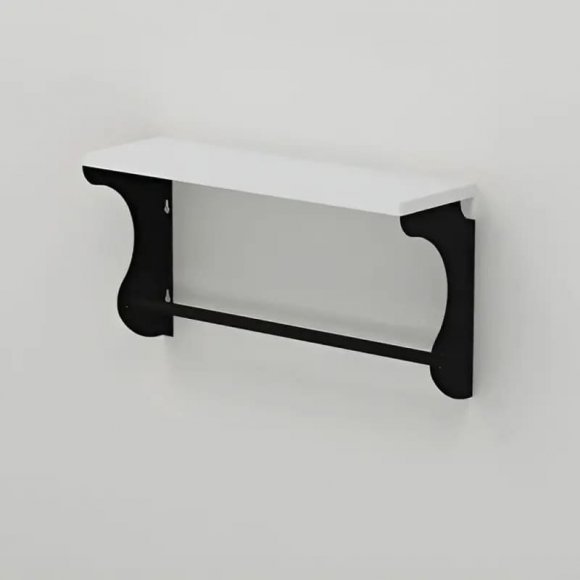 Полиця настінна Ferrum-decor Юзібі 270x700x150 метал Чорний ДСП Біле 16 мм (FRD-102695) Полиця настінна Ferrum-decor Юзібі 270x700x150 метал Чорний ДСП Біле 16 мм (FRD-102695)