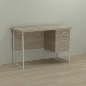 Письмовий стіл Ferrum-decor Гаррі 76x120x60 білий ДСП Дуб Сонома 32мм (FRD-104056) Письмовий стіл Ferrum-decor Гаррі 76x120x60 білий ДСП Дуб Сонома 32мм (FRD-104056)