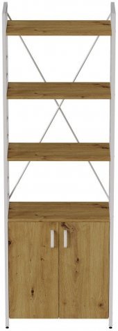 Етажерка 4/60 Ferrum-decor Серії Конект із тумбою 179x60x28 Білий ДСП Артизан (FRD-104496)