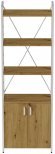 Етажерка 4/60 Ferrum-decor Серії Конект із тумбою 179x60x28 Білий ДСП Артизан (FRD-104496)