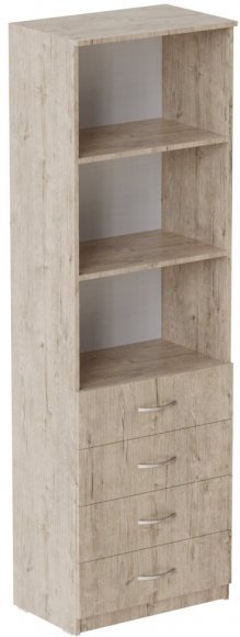 Шафа Анжело Ferrum-decor на 3 полиці з 4 ящики 1900x600x380 ДСП Дуб Сан-Марино 16 мм (FRD-104984) Шафа Анжело Ferrum-decor на 3 полиці з 4 ящики 1900x600x380 ДСП Дуб Сан-Марино 16 мм (FRD-104984)