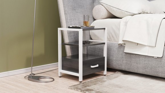 Тумба універсальна Ferrum-decor Вів'єн 1/1 50x41x40 білий ДСП Сосна Кембра 16мм (FRD-104150) Тумба універсальна Ferrum-decor Вів'єн 1/1 50x41x40 білий ДСП Сосна Кембра 16мм (FRD-104150)
