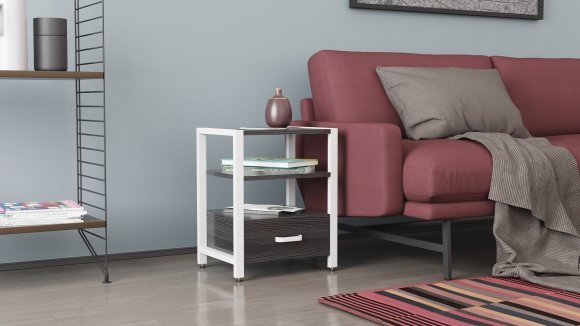 Тумба універсальна Ferrum-decor Вів'єн 1/1 50x41x40 білий ДСП Сосна Кембра 16мм (FRD-104150) Тумба універсальна Ferrum-decor Вів'єн 1/1 50x41x40 білий ДСП Сосна Кембра 16мм (FRD-104150)