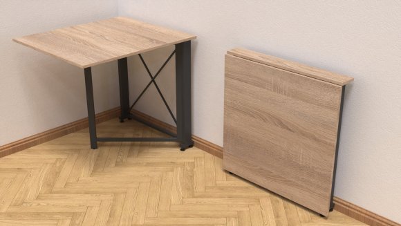 Стіл-книга трансформер Оріон 1 Ferrum-decor 750x810x730 Чорний метал ДСП Дуб Сонома 16 мм (FRD-104600) Стіл-книга трансформер Оріон 1 Ferrum-decor 750x810x730 Чорний метал ДСП Дуб Сонома 16 мм (FRD-104600)