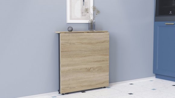 Стіл-книга трансформер Оріон 1 Ferrum-decor 750x810x730 Чорний метал ДСП Дуб Сонома 16 мм (FRD-104600) Стіл-книга трансформер Оріон 1 Ferrum-decor 750x810x730 Чорний метал ДСП Дуб Сонома 16 мм (FRD-104600)