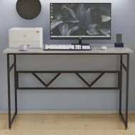 Стіл письмовий Раян Ferrum-decor 750x1400x600 Чорний метал ДСП Бетон 16 мм (FRD-106483) Стіл письмовий Раян Ferrum-decor 750x1400x600 Чорний метал ДСП Бетон 16 мм (FRD-106483)